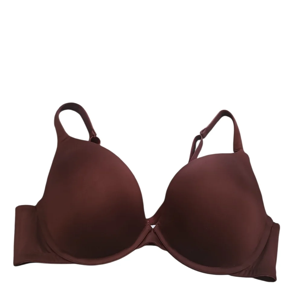 Cacique Boost Plunge Sz 38C Burgandy Underwire Bra New WL33